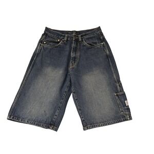Fubu The Collection Carpenter Shorts Mens 32 Denim Baggy Workwear Y2K Hip‎ Hop